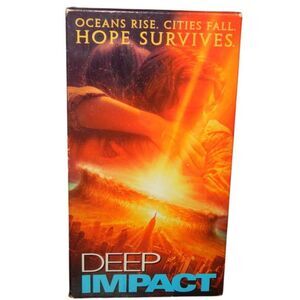 DEEP IMPACT vintage VHS Morgan Freeman Tea Leoni Elijah Wood Robert Duvall